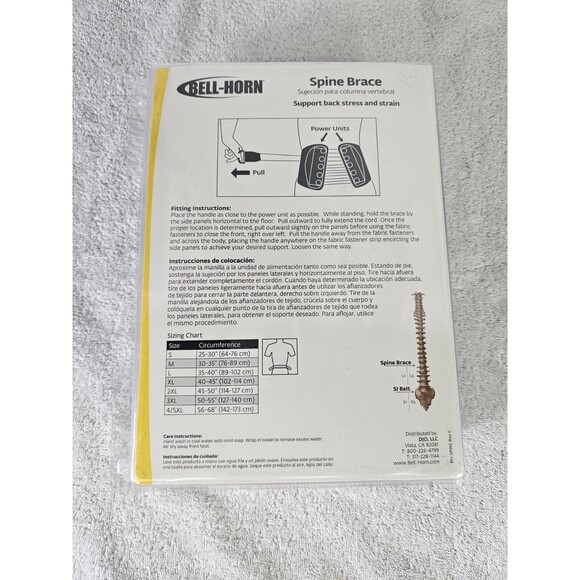 Spine Support Brace, Size 2XL (Waist:45-50" (114-127 cm) - Picture 7 of 7